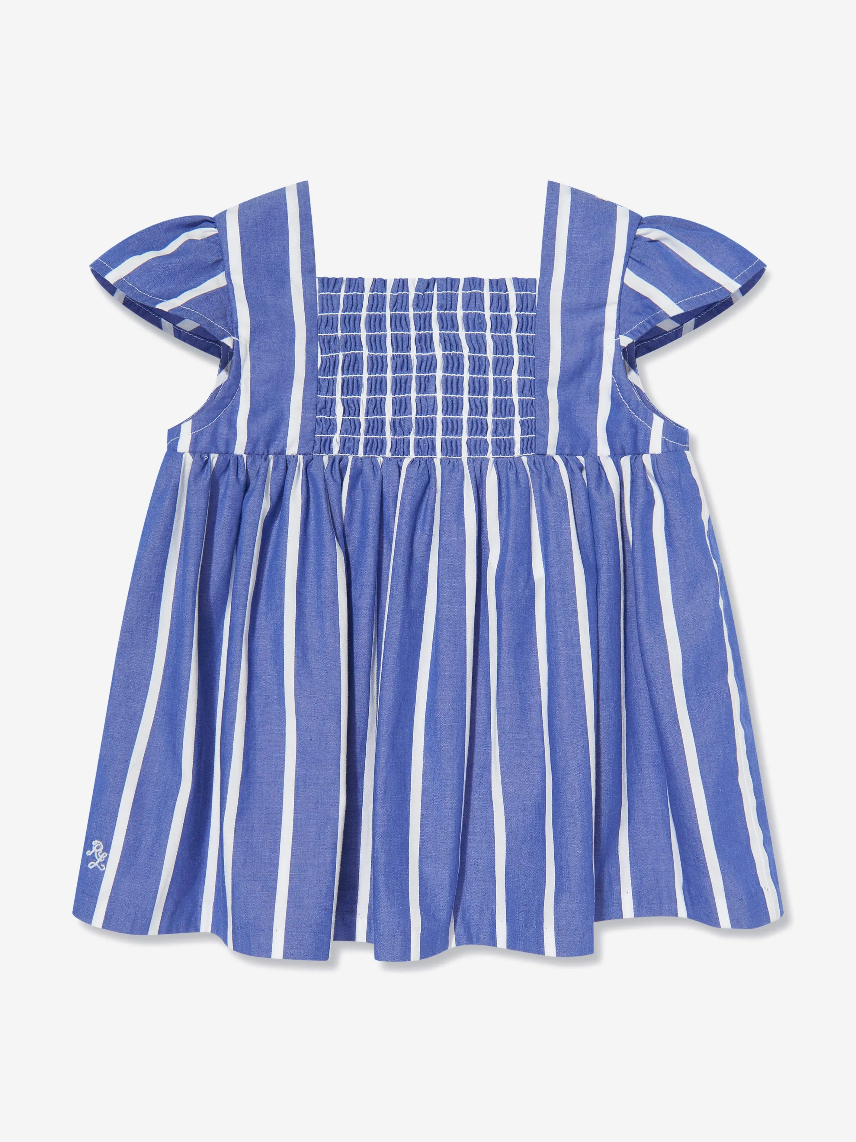 Gestreifter Hosenanzug für Babygirls in Blau