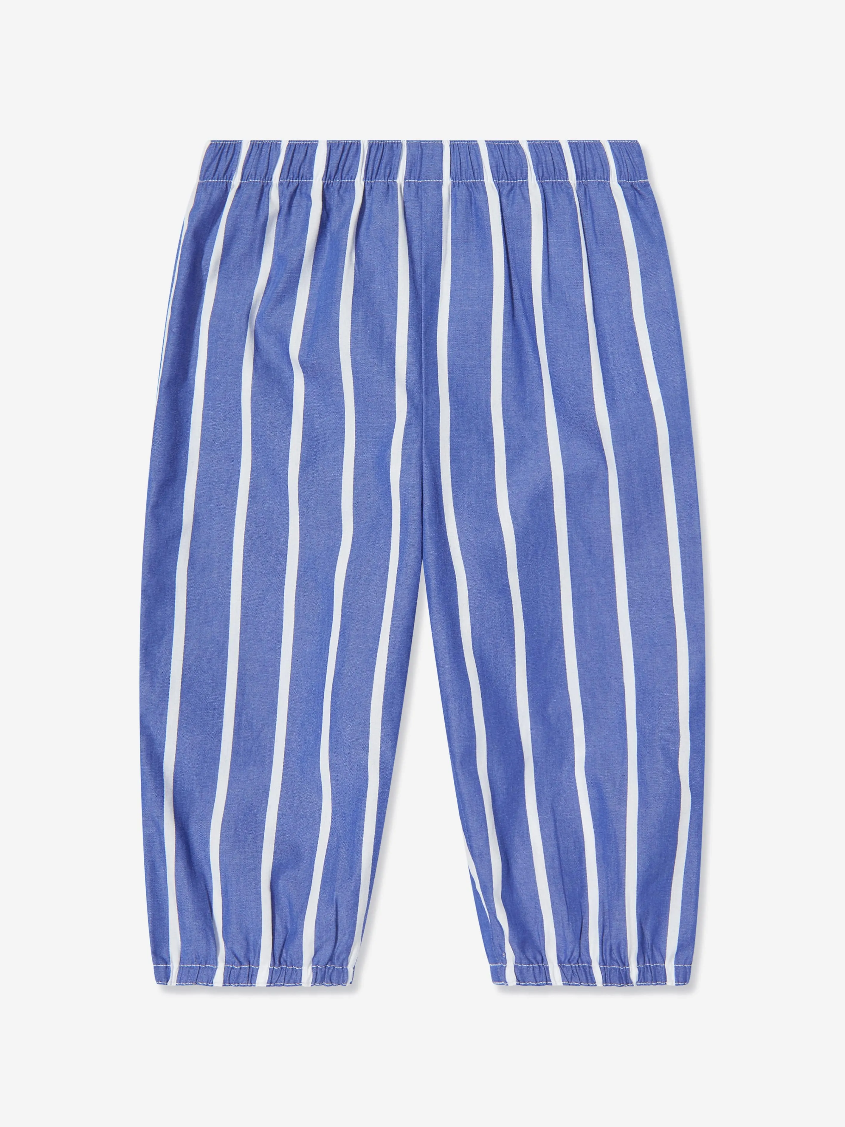 Gestreifter Hosenanzug für Babygirls in Blau
