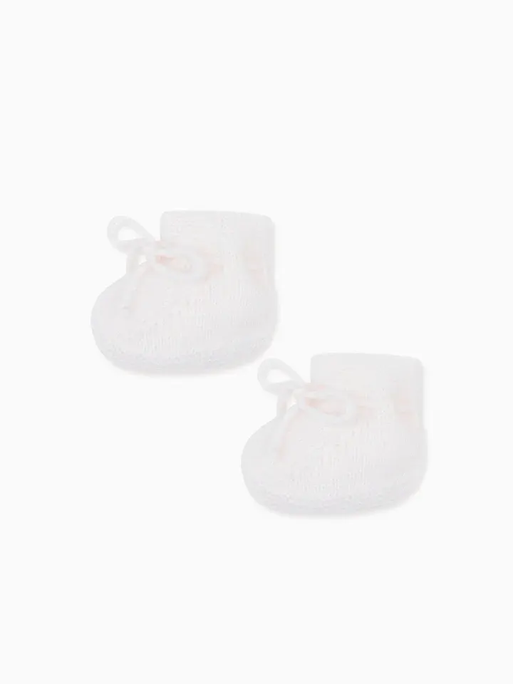 Baby Elfenbein Evita Kaschmir-Stiefeletten