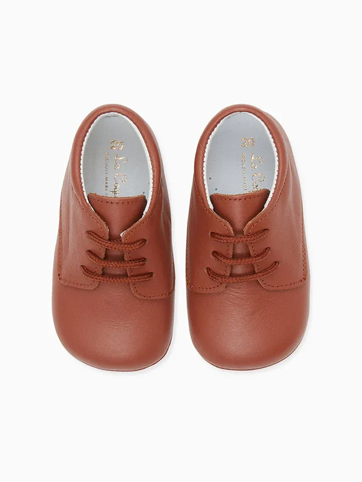 Baby Leder Baby Stiefelchen hellbraun