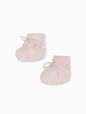Babyrosa Evita Kaschmir-Stiefeletten