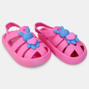 Babyblaue Häschensandalen