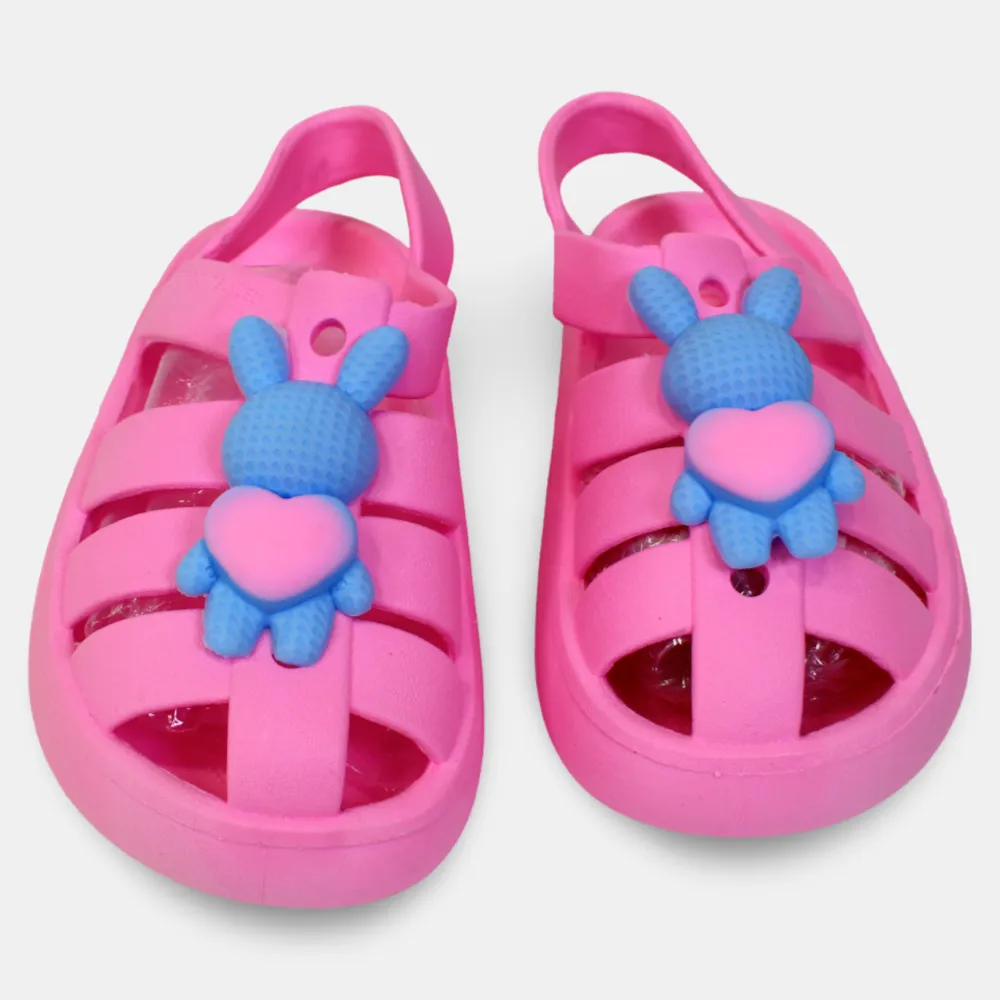 Babyblaue Häschensandalen