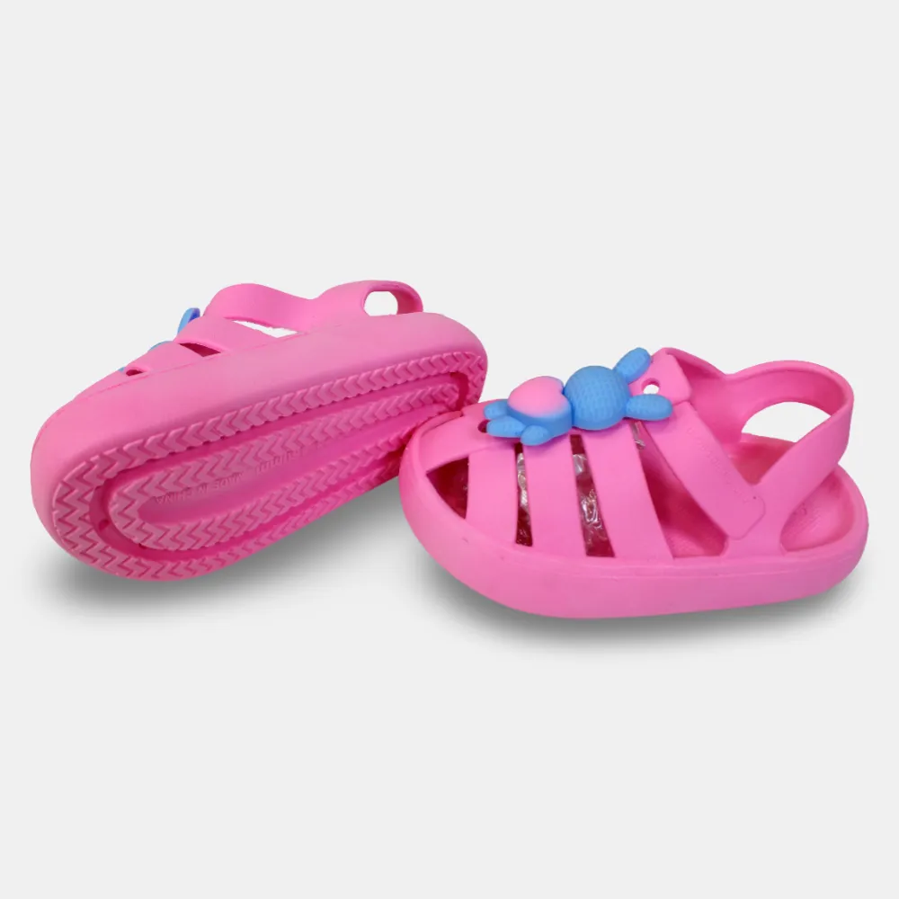 Babyblaue Häschensandalen