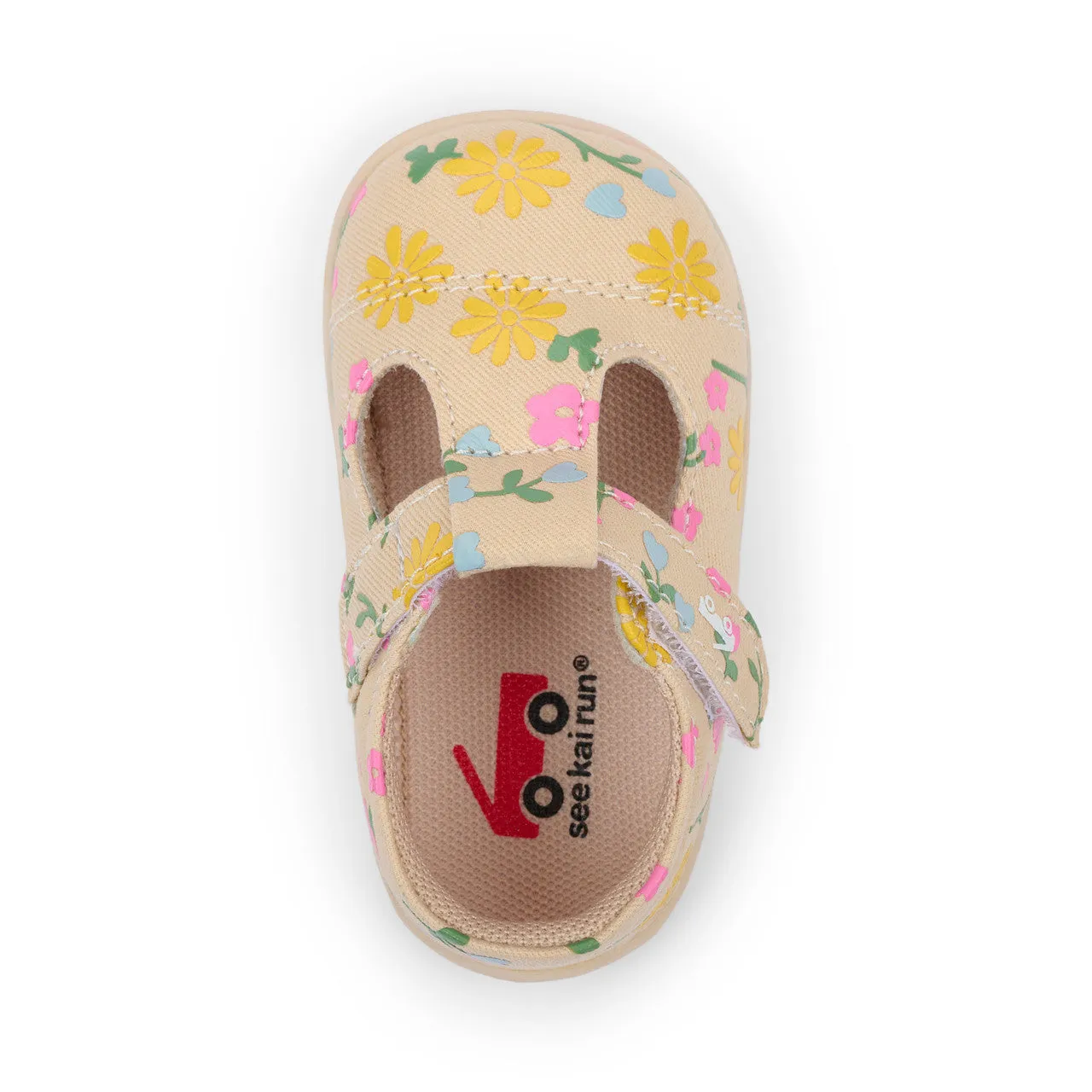 Bianca First Walker Schuh - Haferflor/Blumenmuster von See Kai Run