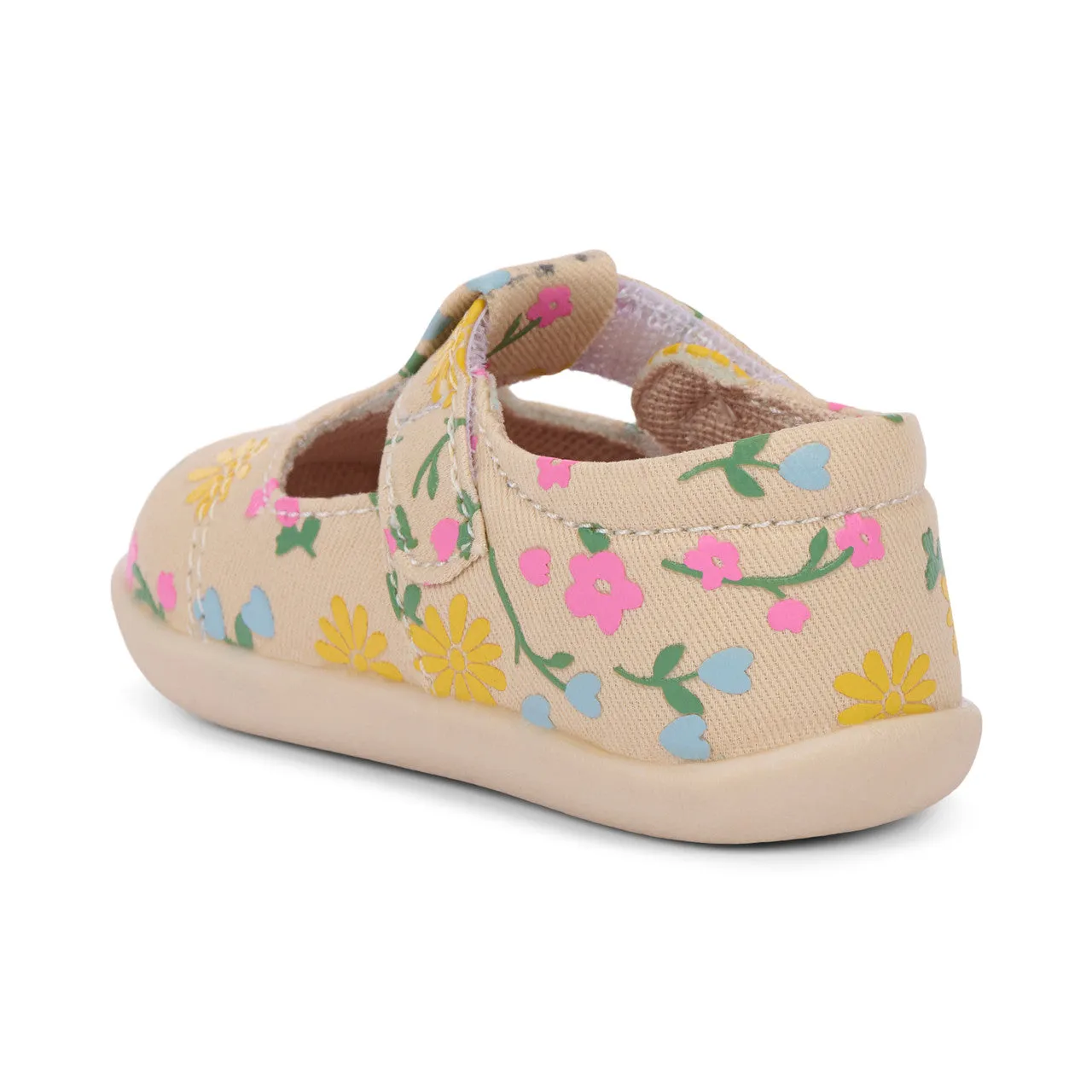 Bianca First Walker Schuh - Haferflor/Blumenmuster von See Kai Run