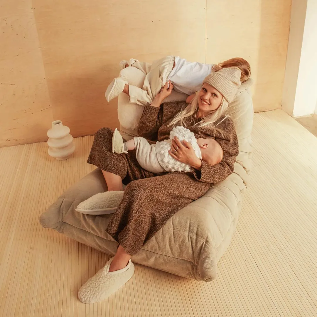 BINIBAMBA Baby-Stiefelchen aus Merino-Schaffell - Milch
