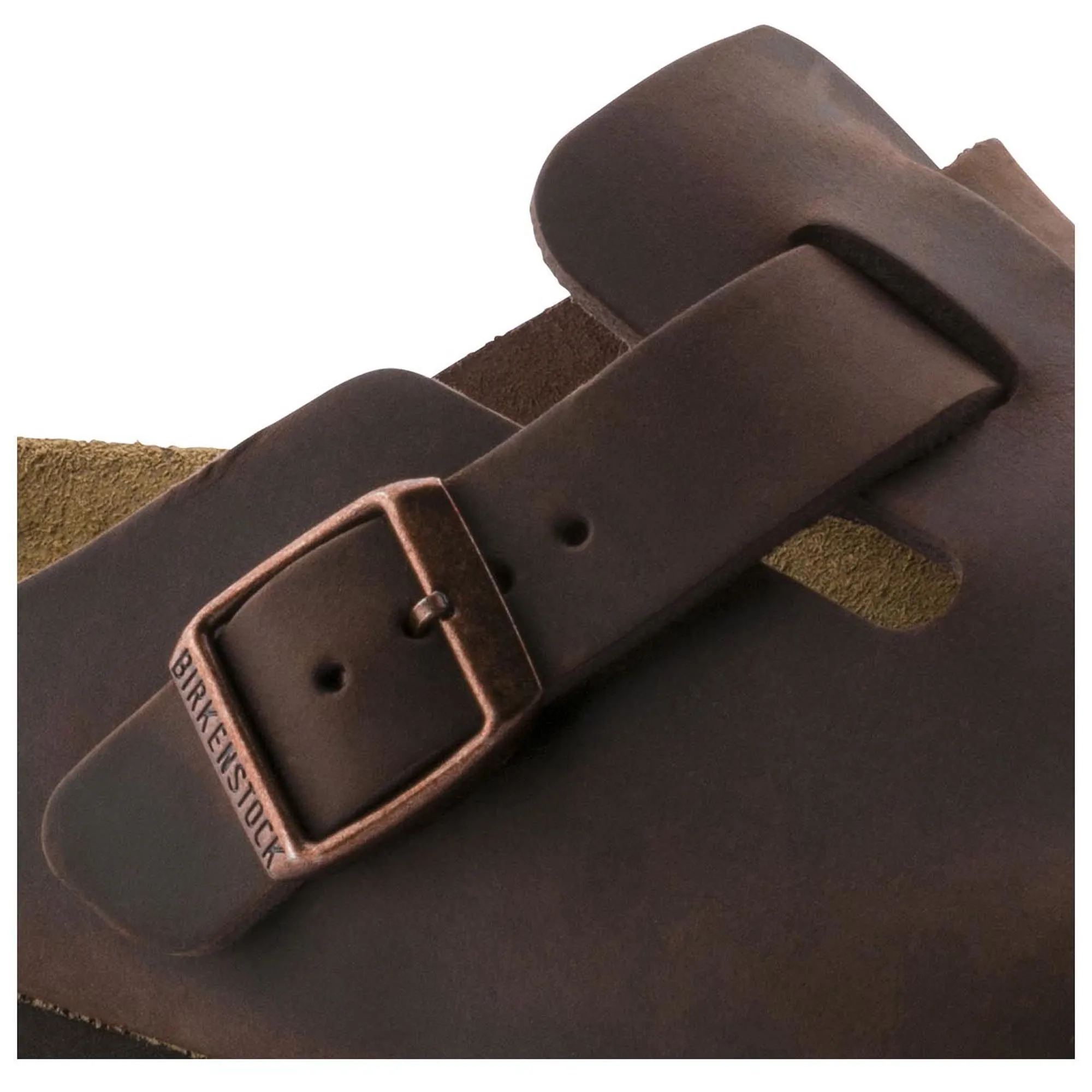 BIRKENSTOCK BOSTON SOFT FOOTBED HABANA GEÖLTES LEDER UNISEX