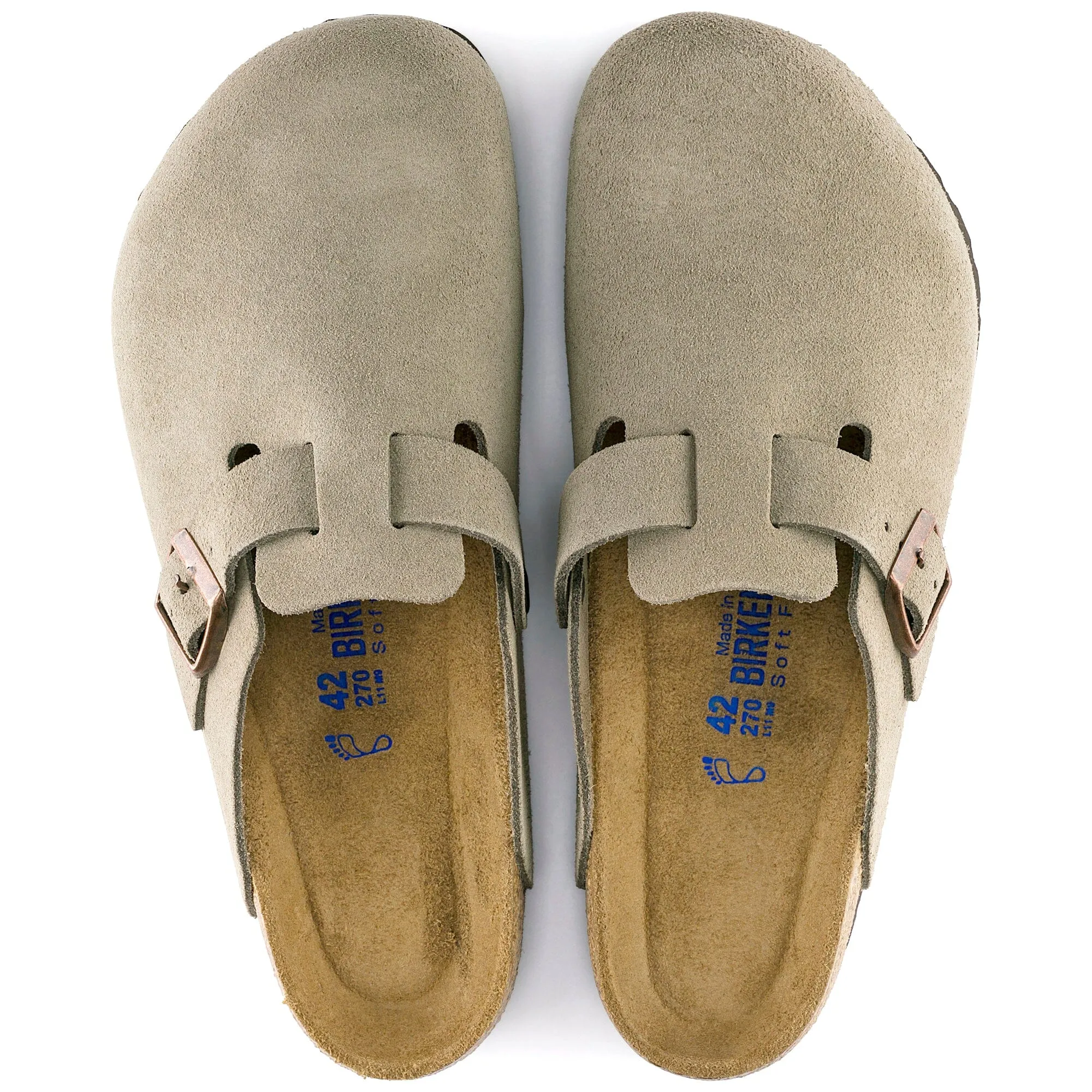 BIRKENSTOCK BOSTON SOFT FOOTBED WILDLEDER UNISEX