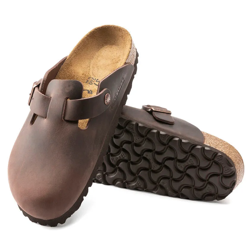Birkenstock Schuhe Boston Geöltes Leder Habana Regular