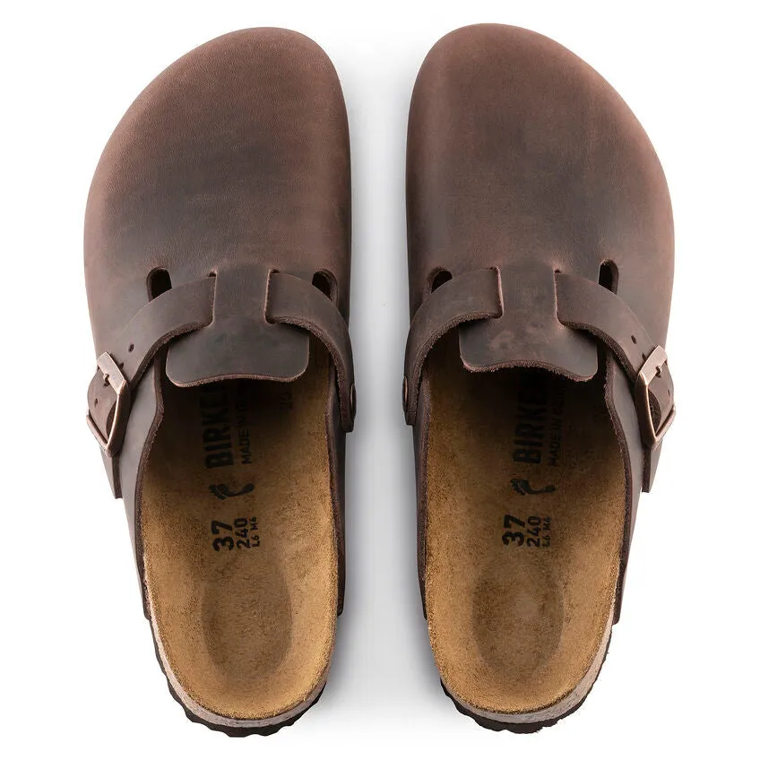 Birkenstock Schuhe Boston Geöltes Leder Habana Regular