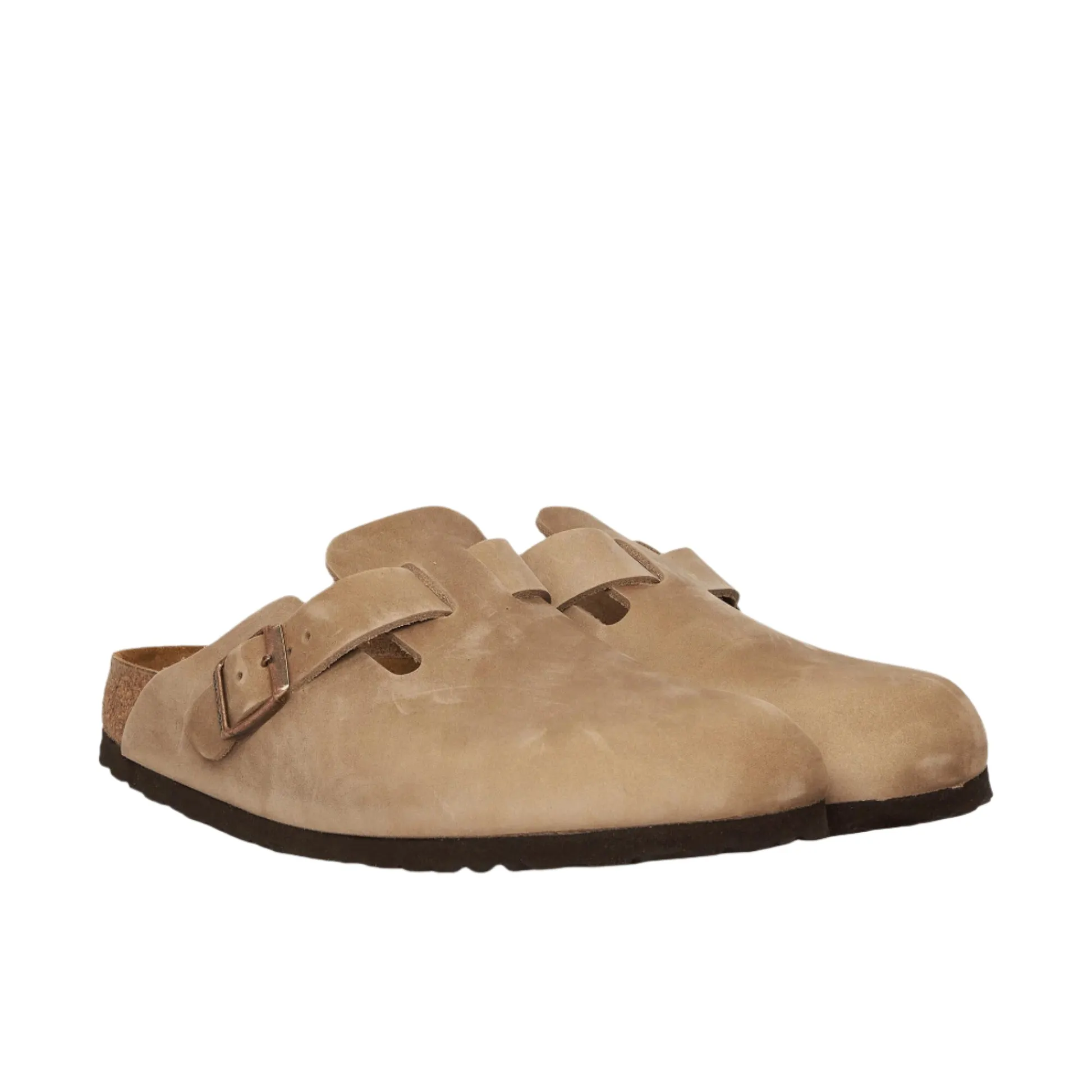 Birkenstock Schuhe Boston Geöltes Leder Tabak Regular