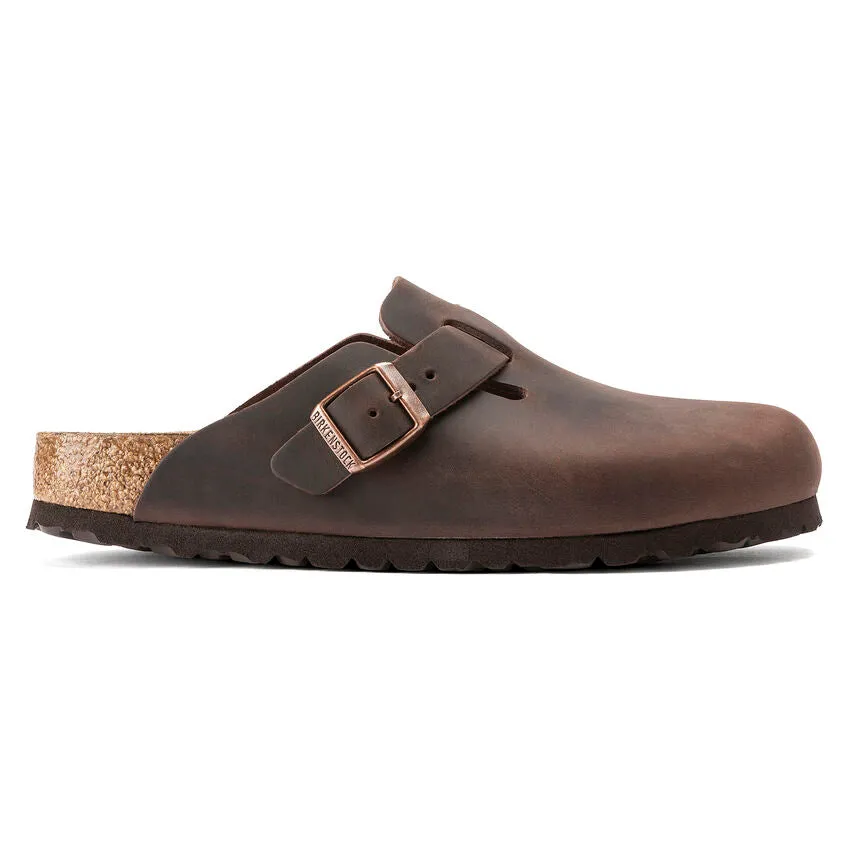 Birkenstock Schuhe Boston SFB Geöltes Leder Habana Standard