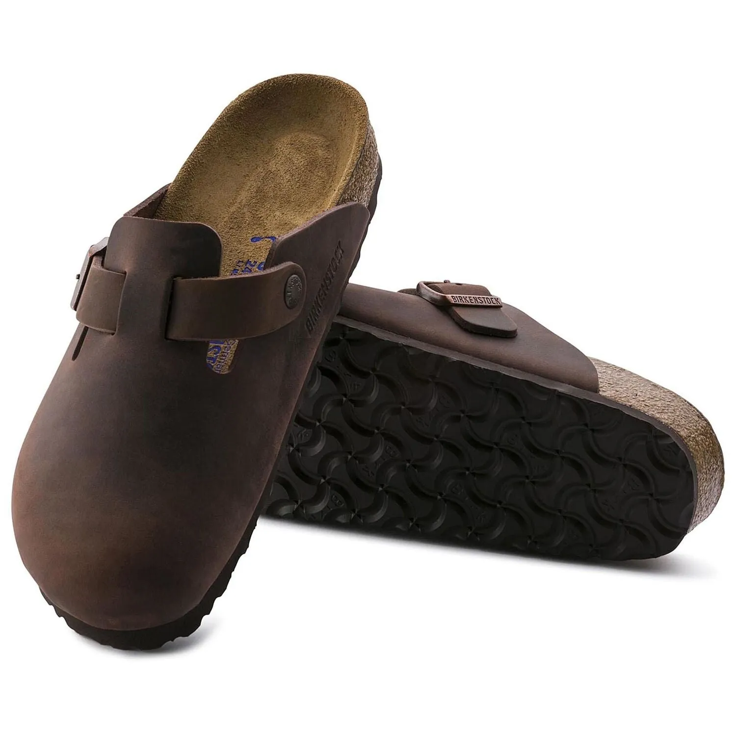 Birkenstock Schuhe Boston SFB Geöltes Leder Habana Standard