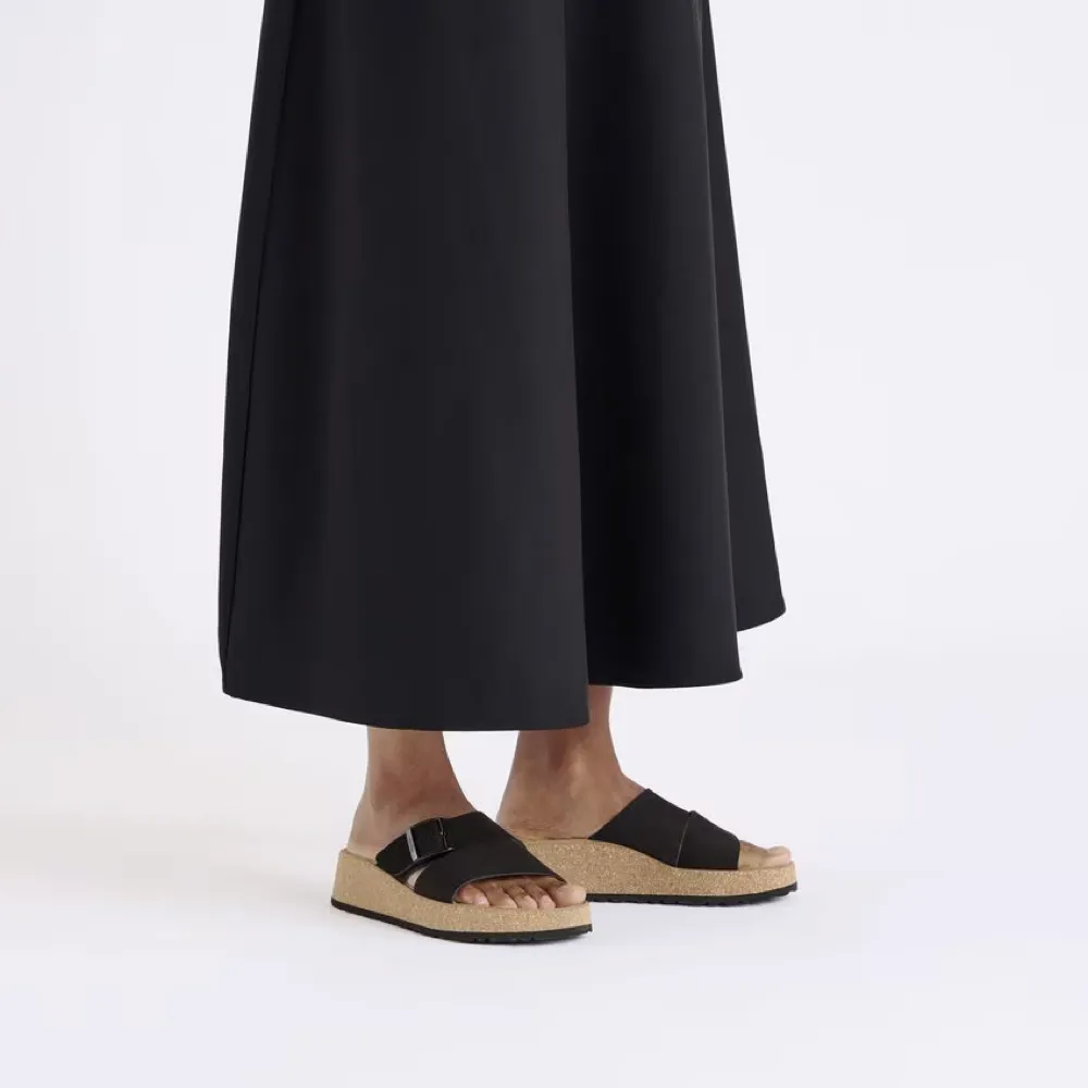 Birkenstock Damen Almina Schlappen-Sandale in Schwarz