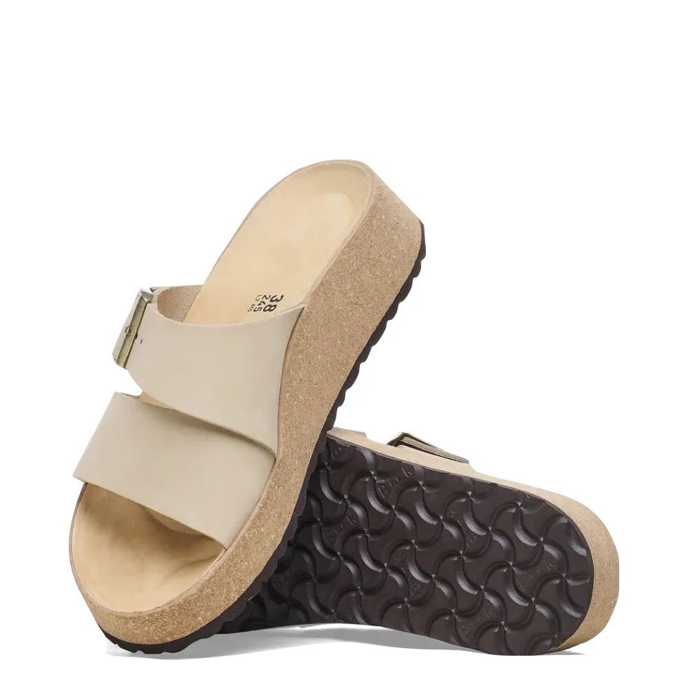 Birkenstock Damen Almina Schlapfen Sandale in Sandburg Beige