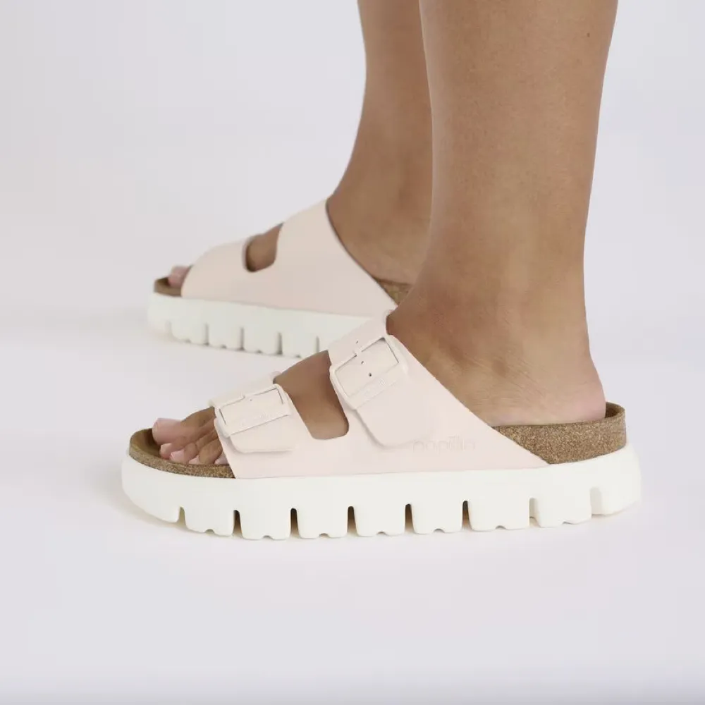 Birkenstock Damen Arizona Chunky Birko-Flor Sandale in Hellrosa