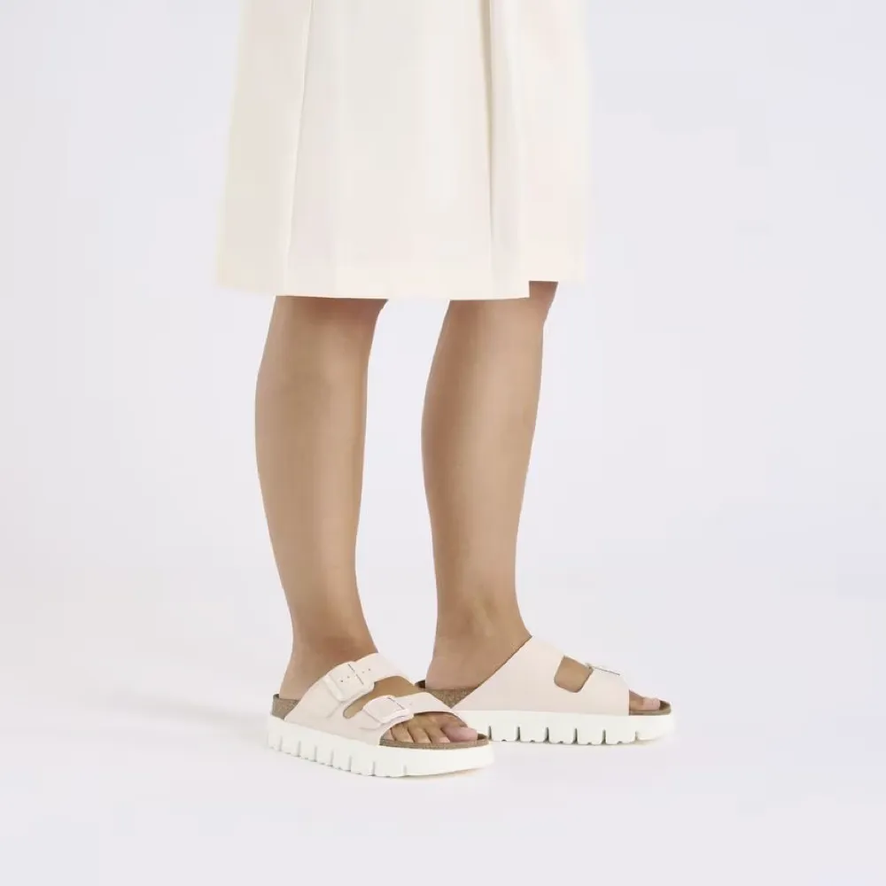 Birkenstock Damen Arizona Chunky Birko-Flor Sandale in Hellrosa