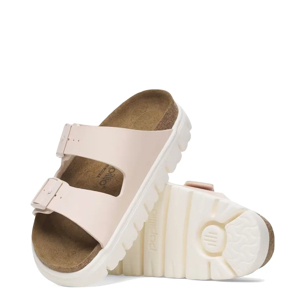 Birkenstock Damen Arizona Chunky Birko-Flor Sandale in Hellrosa