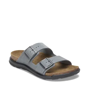 Birkenstock Damen Arizona Crosstown Robustes Ölleder-Sandalette in Basalt
