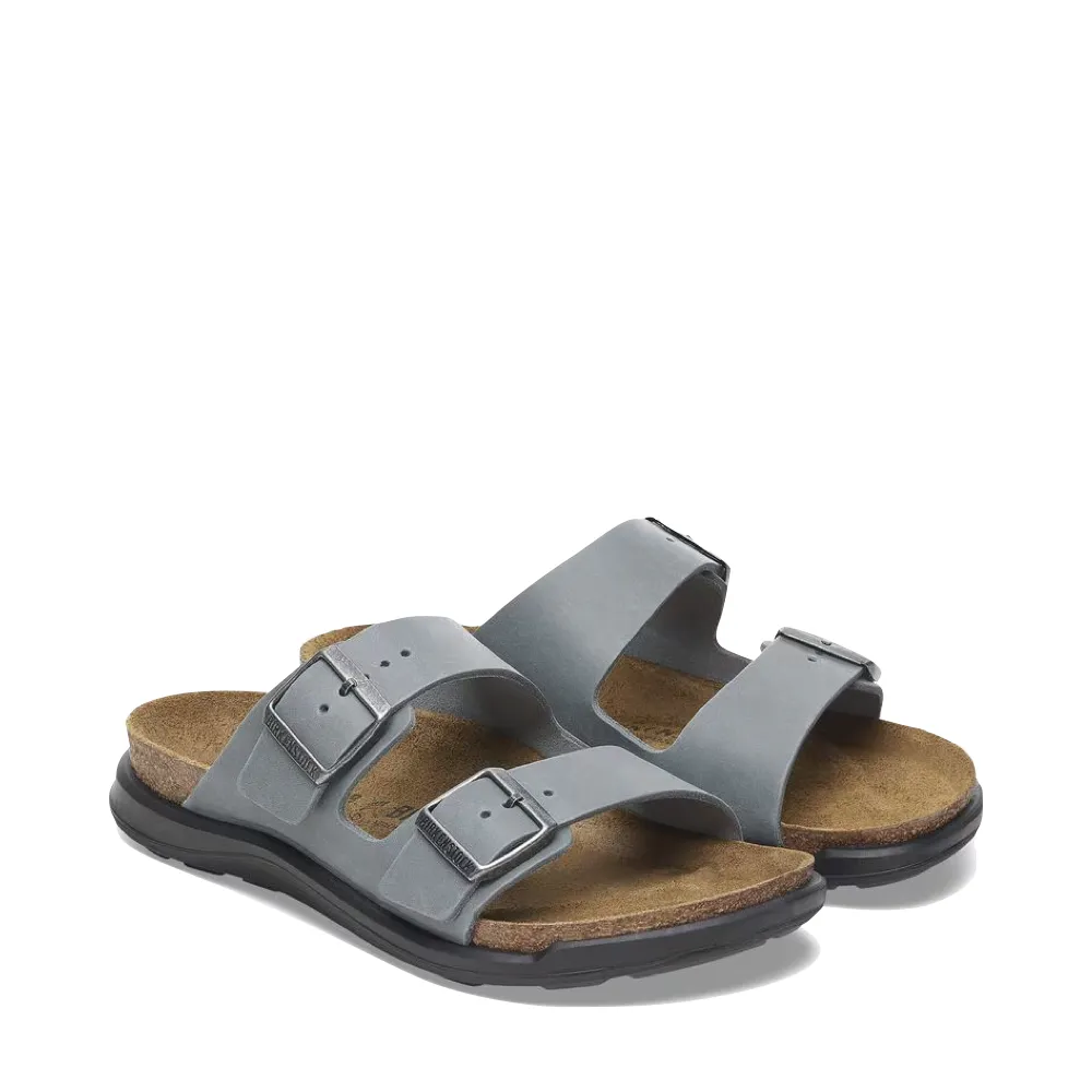 Birkenstock Damen Arizona Crosstown Robustes Ölleder-Sandalette in Basalt