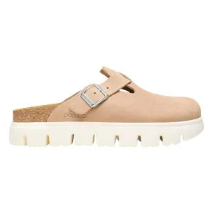 Birkenstock Damen Boston Chunky Warm Sand Suede