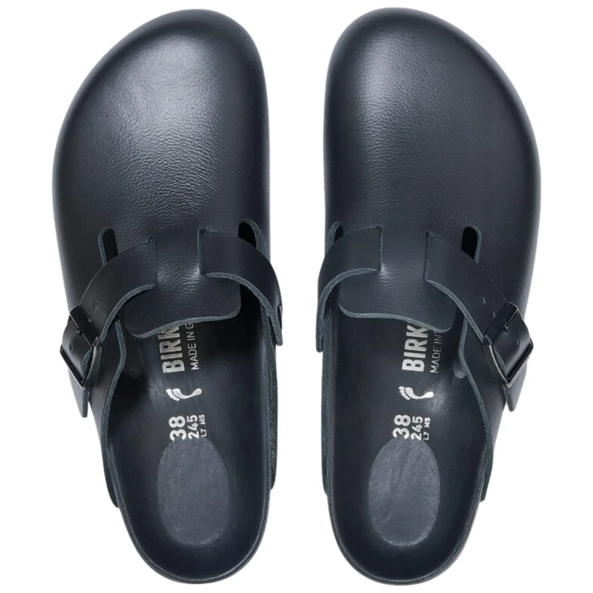 Birkenstock Damen Boston Exquisit Schwarz Leder
