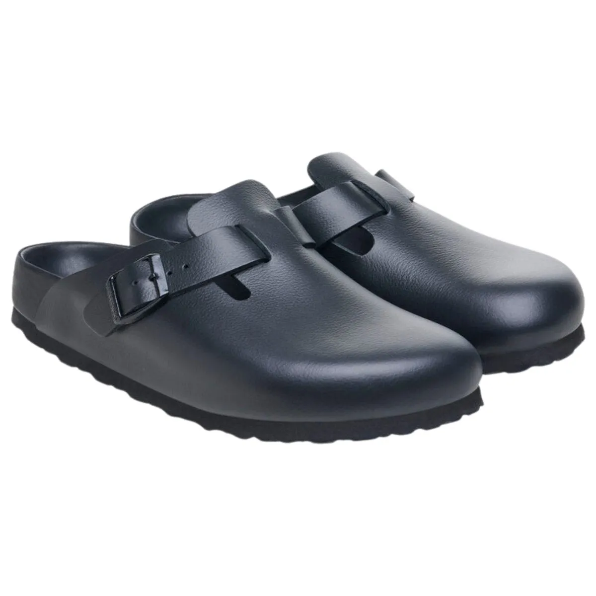 Birkenstock Damen Boston Exquisit Schwarz Leder