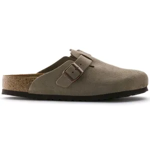 Birkenstock Damen Boston Soft Footbed in Taubes Wildleder
