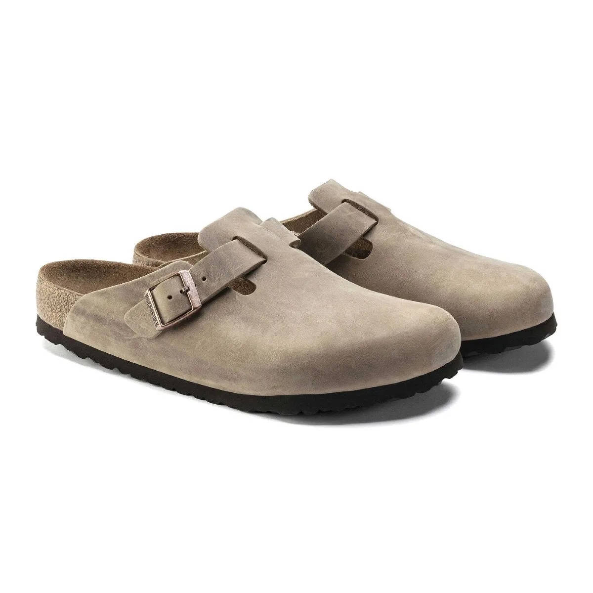 Birkenstock Damen Boston SOFT Fußbett Tabak Geölt