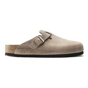 Birkenstock Damen Boston SOFT Fußbett Tabak Geölt