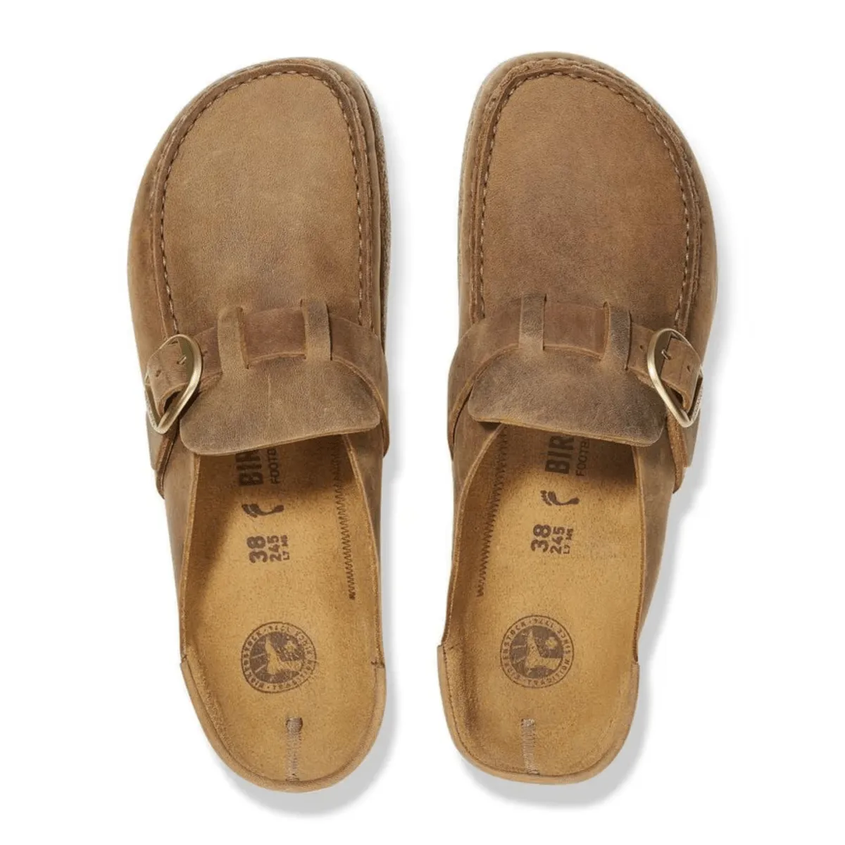 Birkenstock Damen Buckley Ölleder Cognac