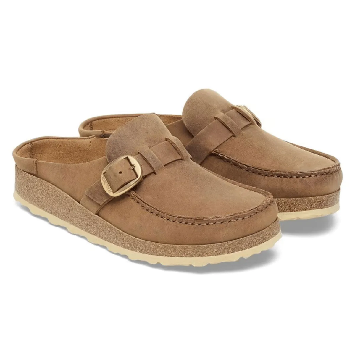 Birkenstock Damen Buckley Ölleder Cognac