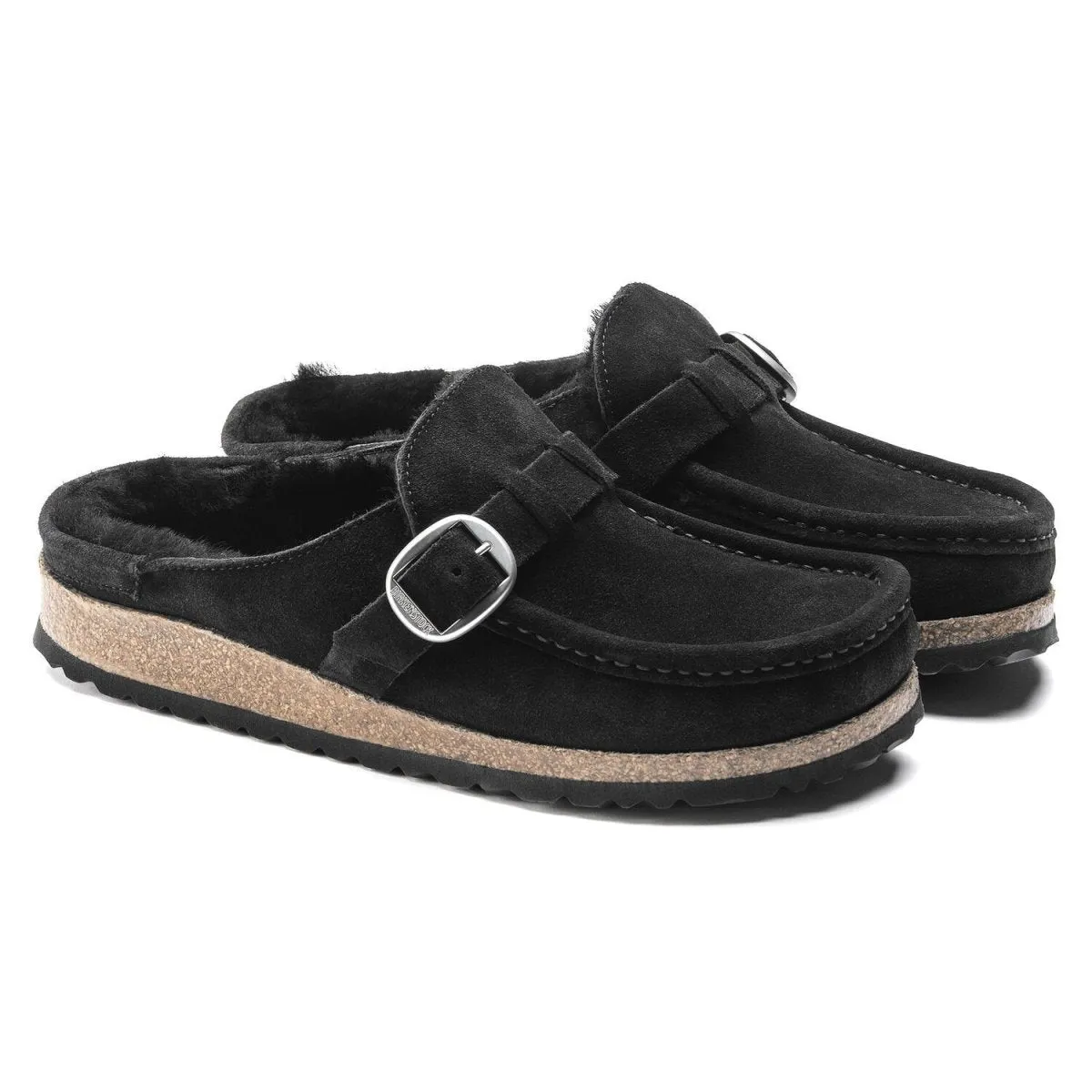 Birkenstock Damen Buckley Shearling Schwarz