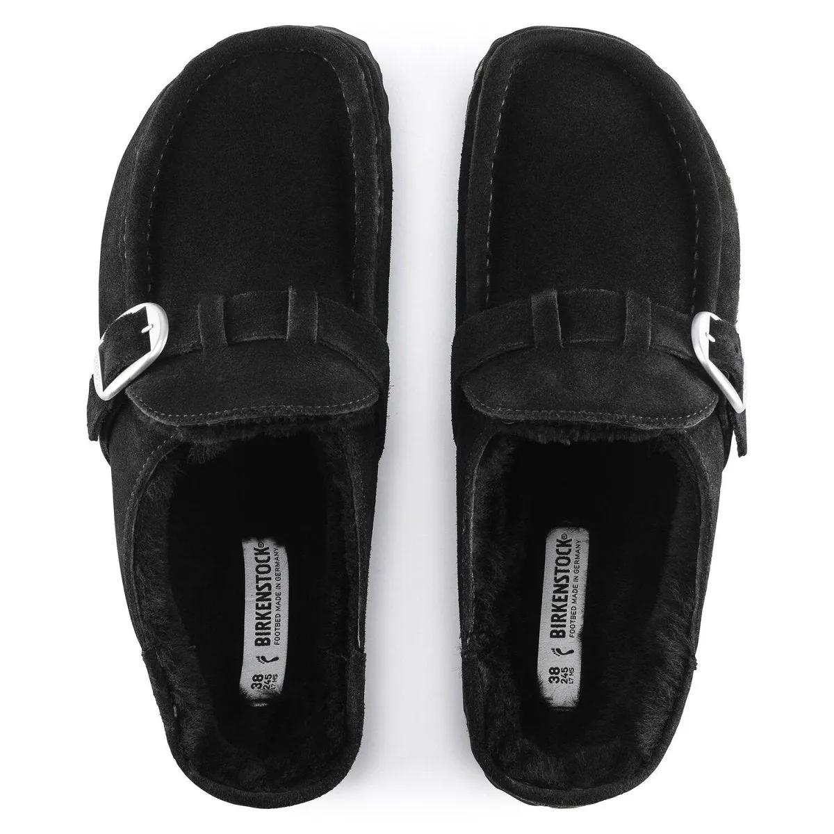 Birkenstock Damen Buckley Shearling Schwarz