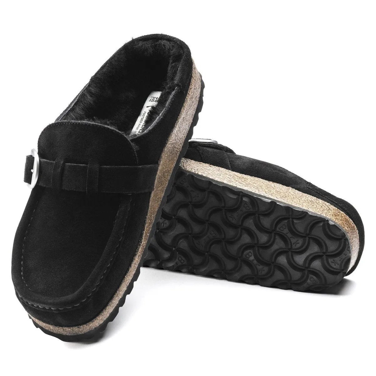 Birkenstock Damen Buckley Shearling Schwarz