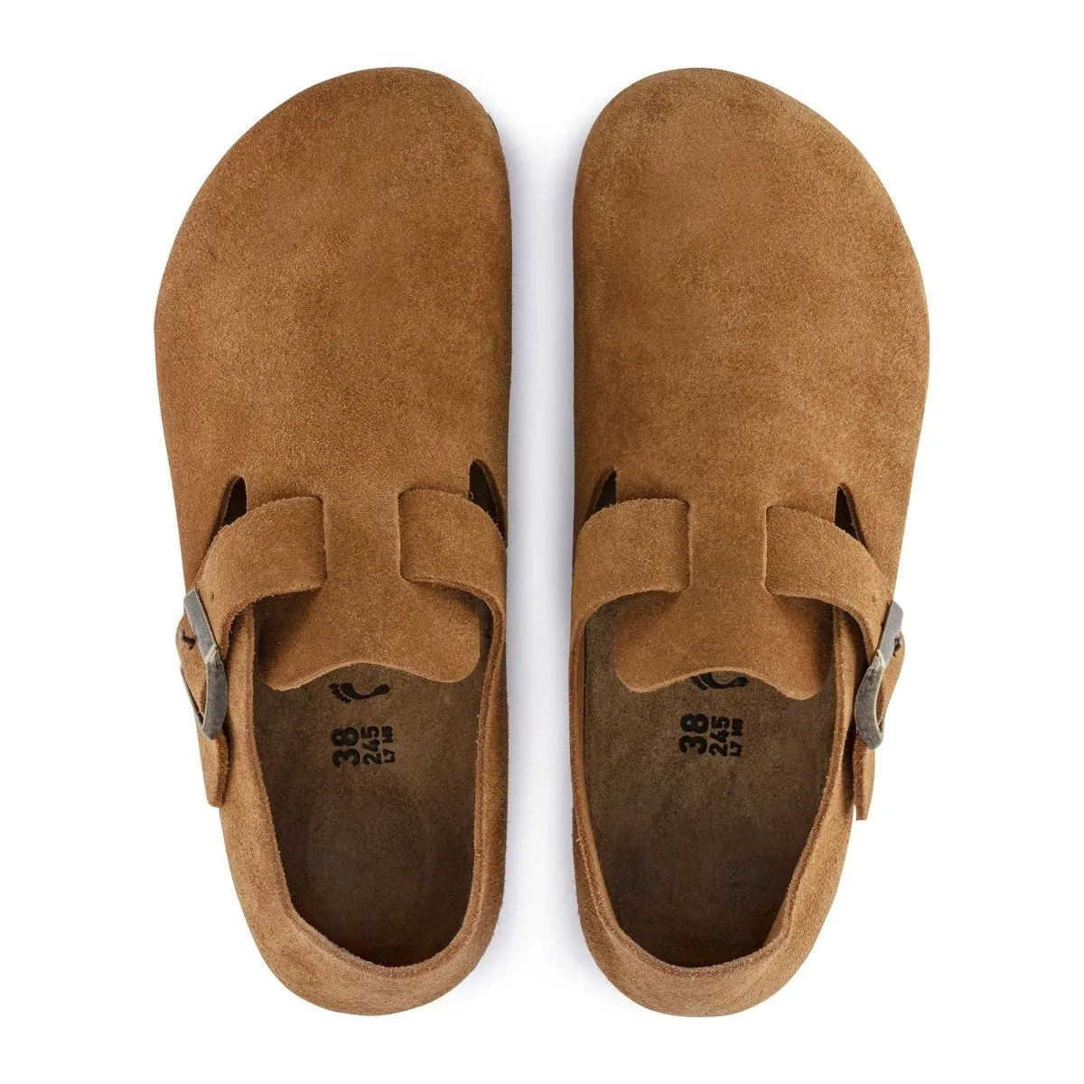 Birkenstock Damen London Mink Wildleder