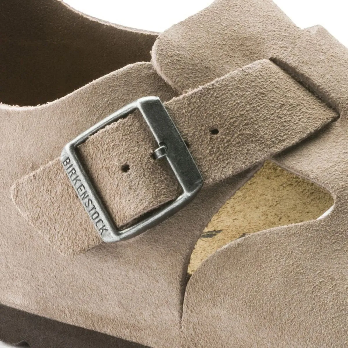 Birkenstock Damen London Taupe Wildleder