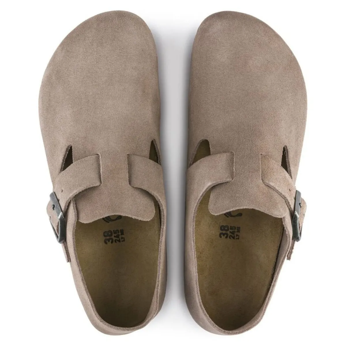 Birkenstock Damen London Taupe Wildleder