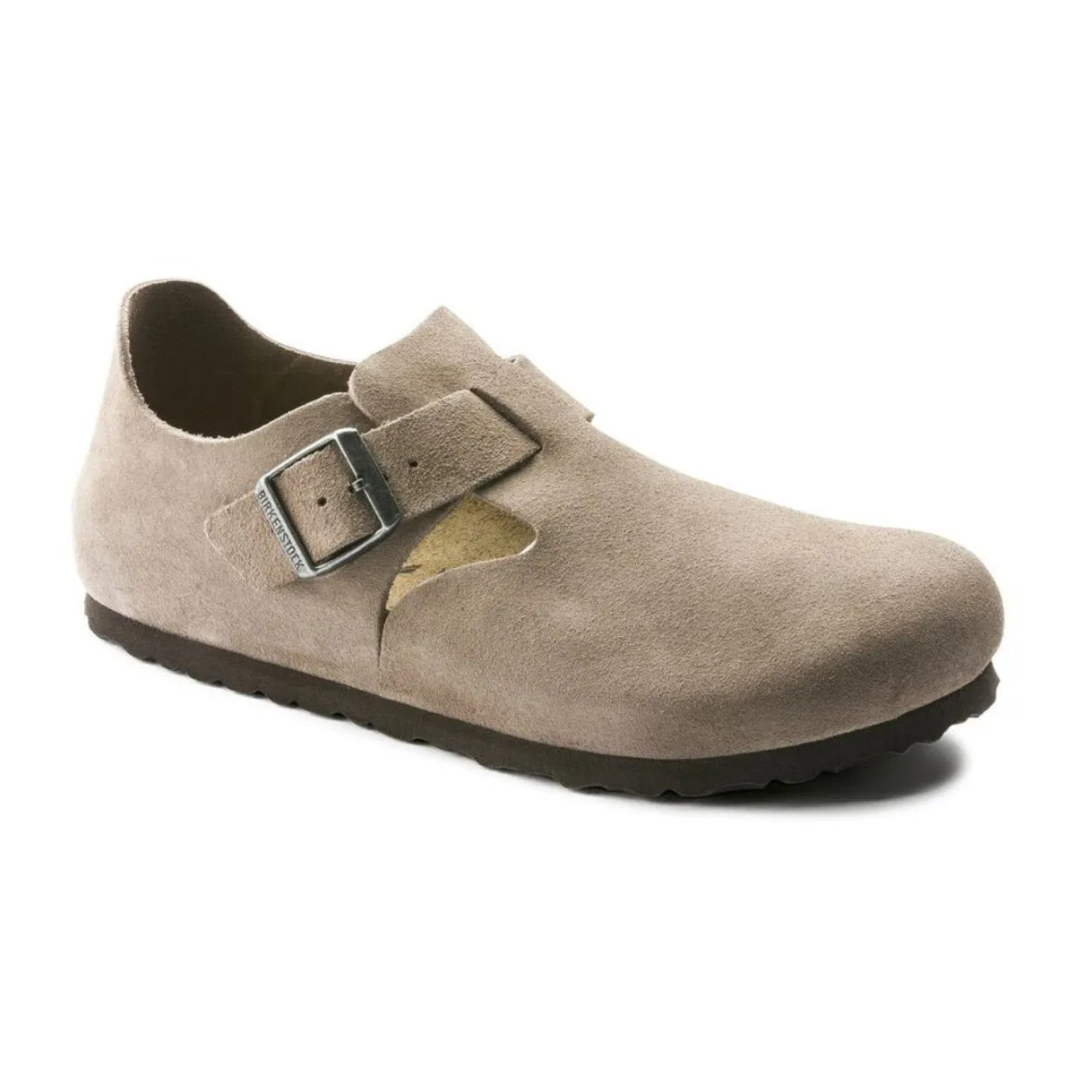 Birkenstock Damen London Taupe Wildleder