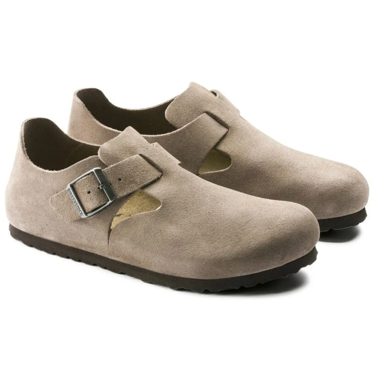 Birkenstock Damen London Taupe Wildleder