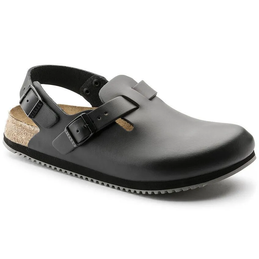 Birkenstock Damen Tokio Super Grip Schwarz Leder