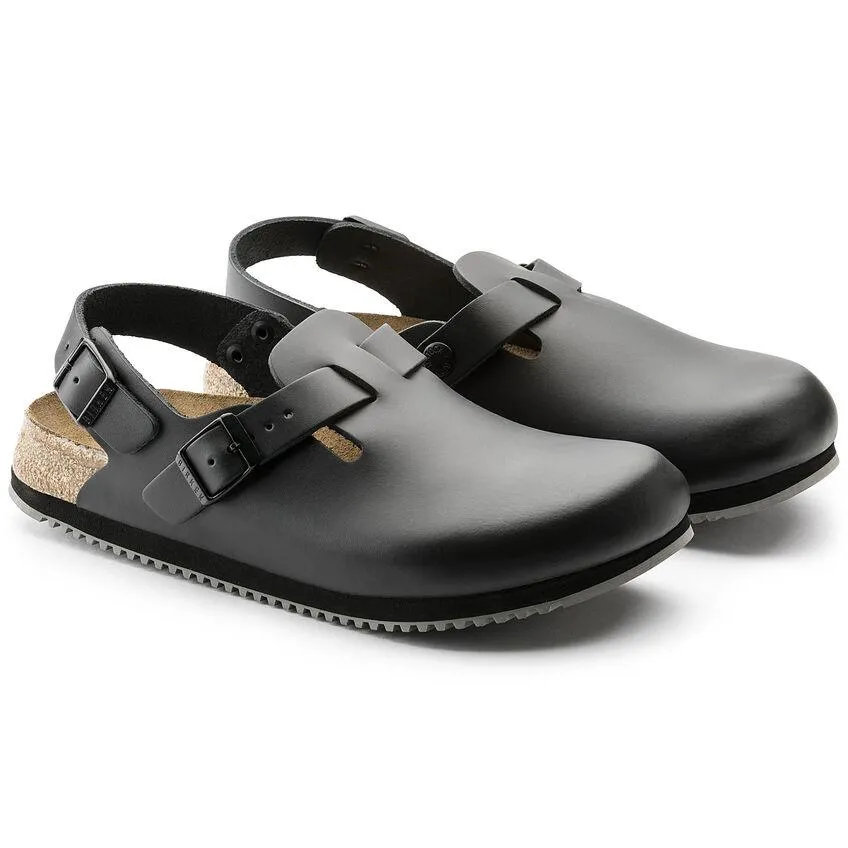 Birkenstock Damen Tokio Super Grip Schwarz Leder