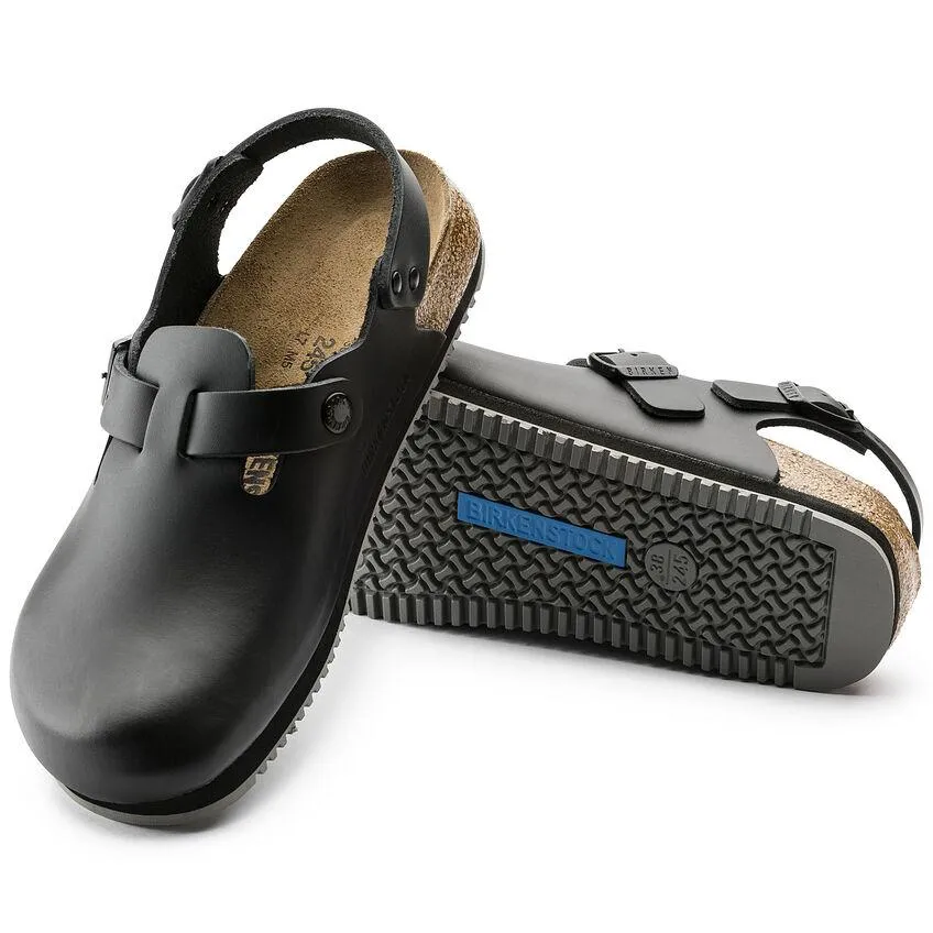 Birkenstock Damen Tokio Super Grip Schwarz Leder
