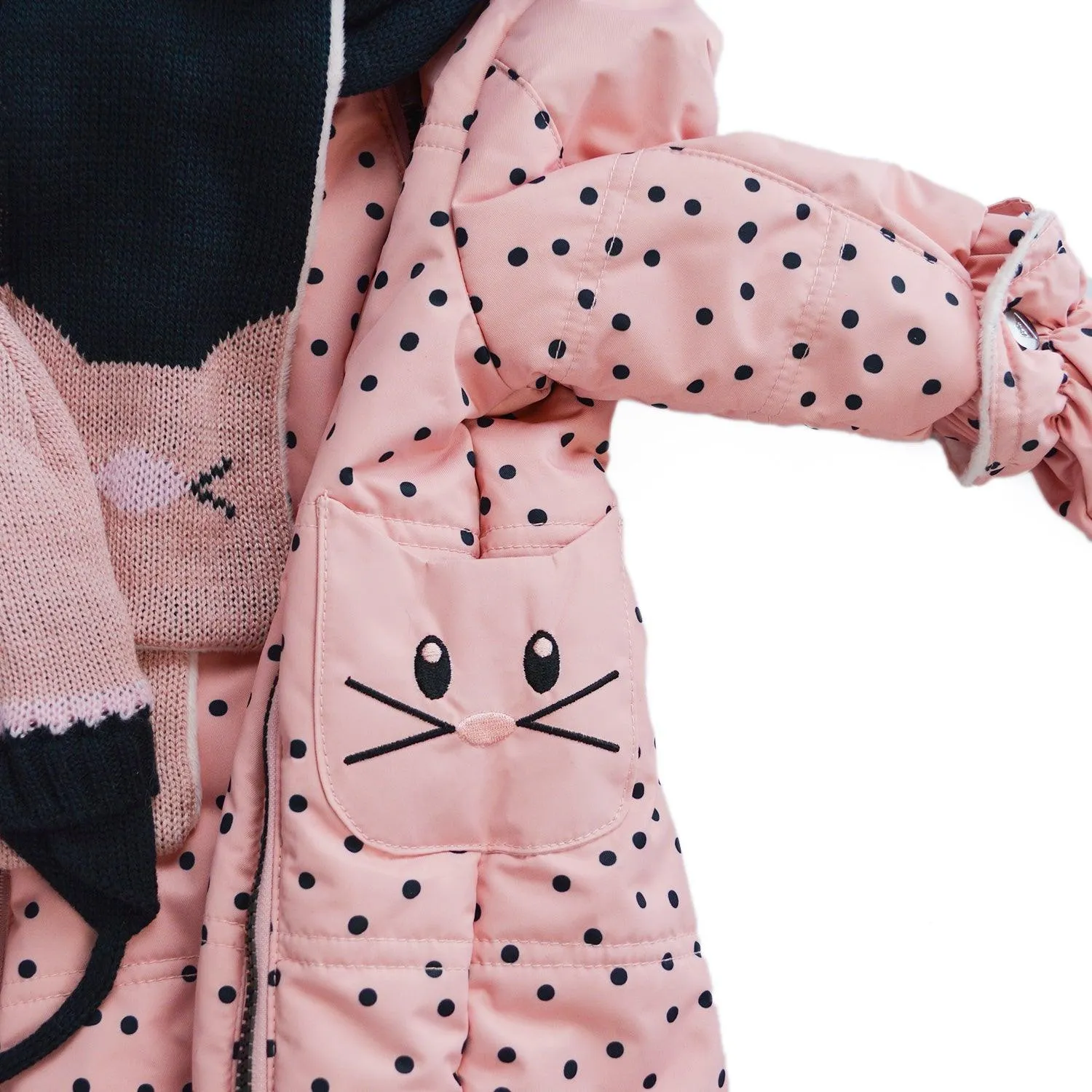 Blizz Baby Girls Pink Kitty Cat Schneeanzug - 1 Stück - (3 bis 24 Monate) - 22WBLI5226 Babykids Blizz