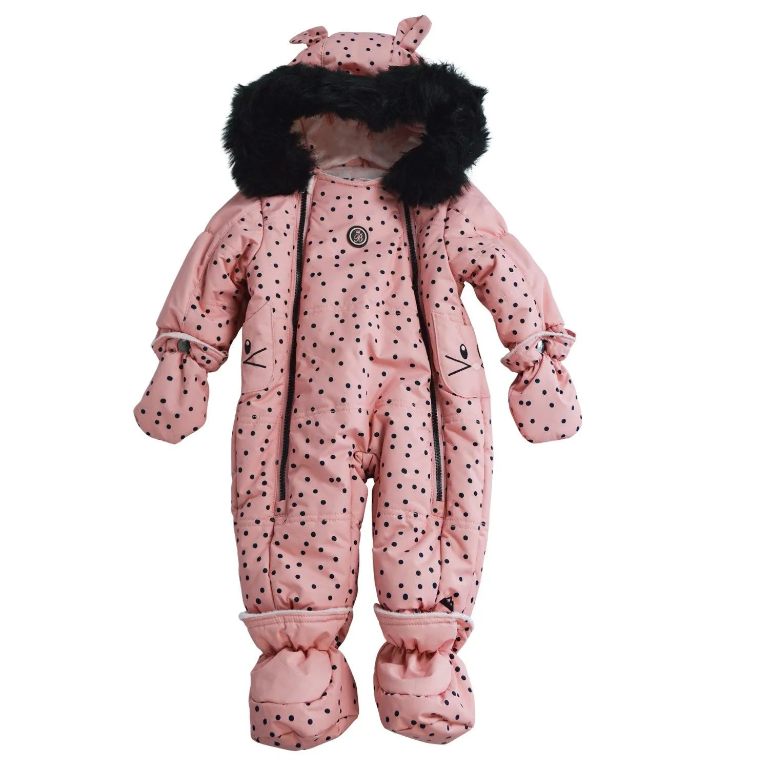 Blizz Baby Girls Pink Kitty Cat Schneeanzug - 1 Stück - (3 bis 24 Monate) - 22WBLI5226 Babykids Blizz