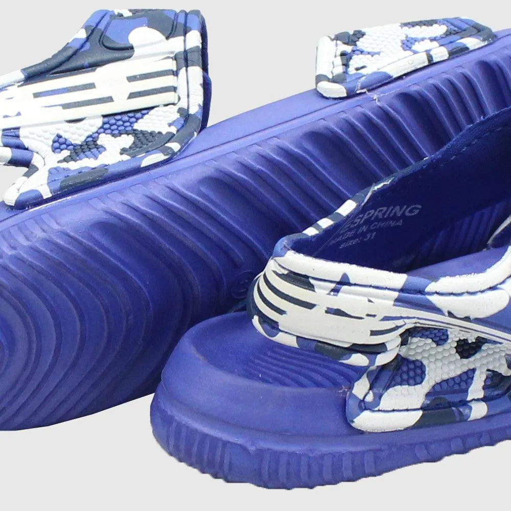 Blaue Armee Jungen-Sandalen