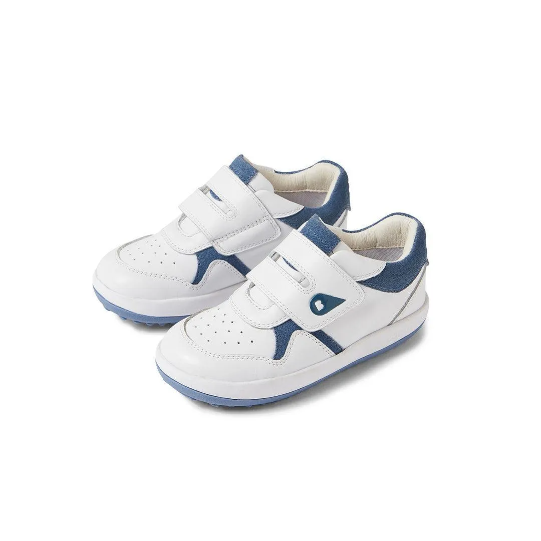 Bobux I-Walk Basislinie - Weiß-Elementares Blau