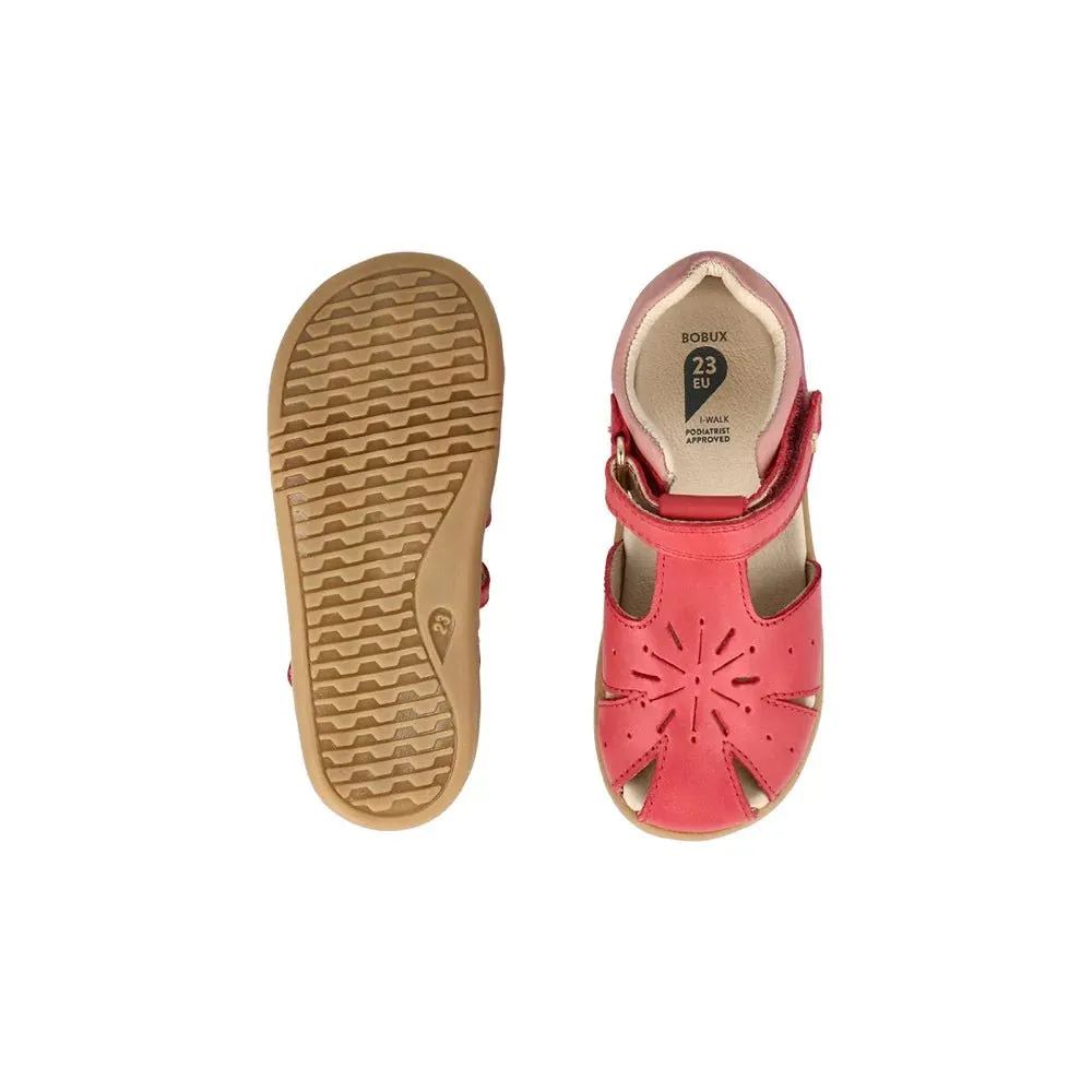 Bobux: I-Walk Kompass Mädchen Sandalen - Mineralrot   Rosa
