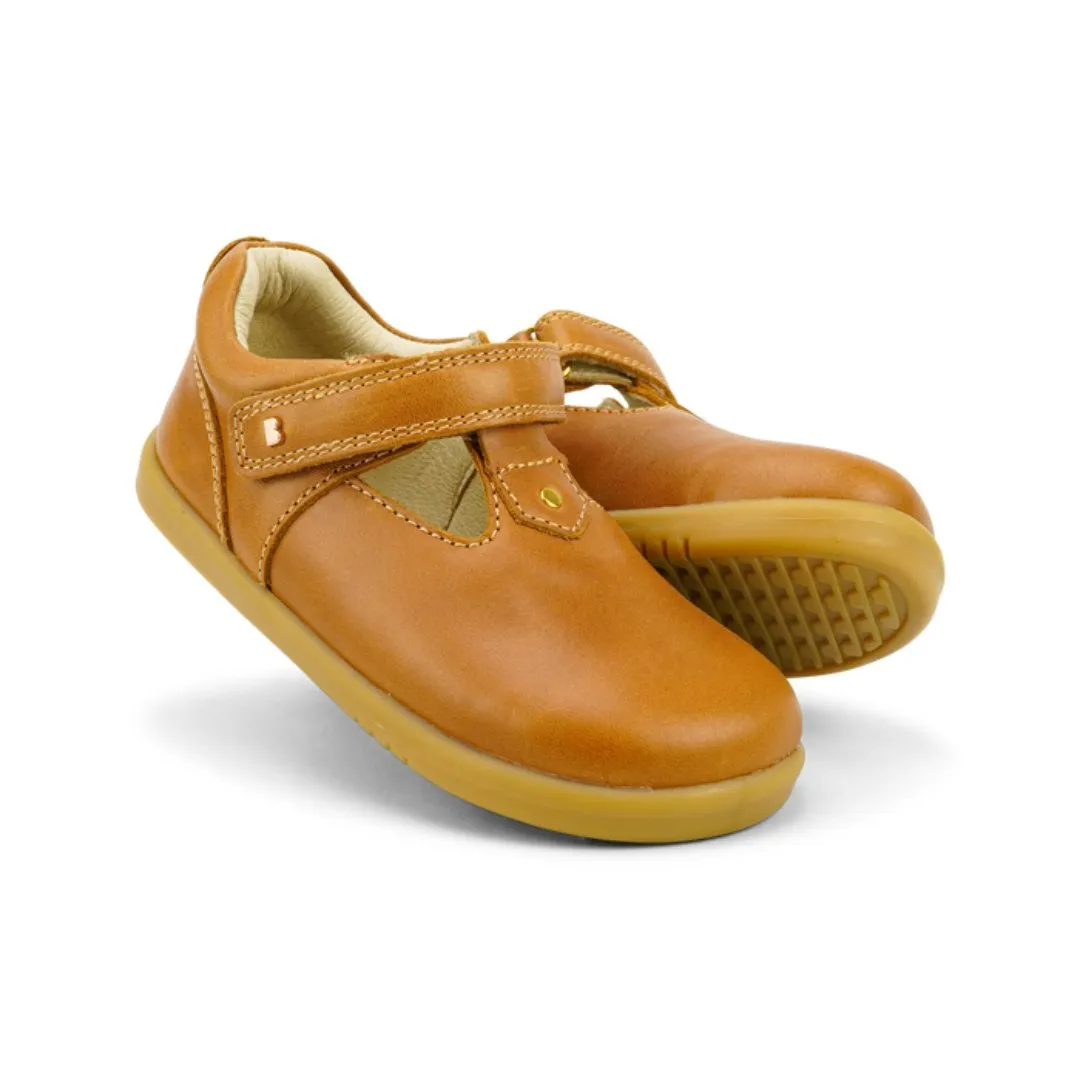 Bobux: I-Walk Louise T-Bar Schuhe - Karamell